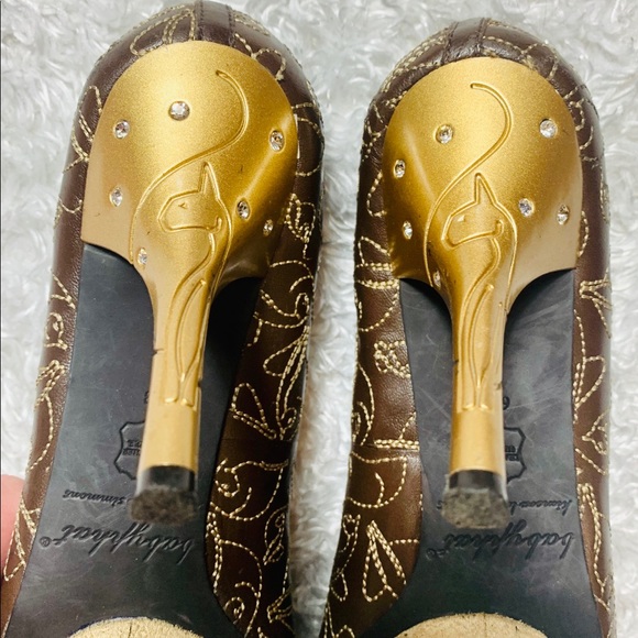 Baby Phat Kimora Lee Simmons Peep Toe Heels 6 B - Picture 3 of 11